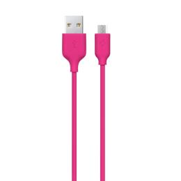 Дата-кабель Ttec 1.2m USB(тато) - microUSB(тато) Pink