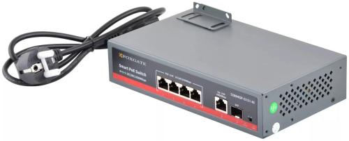 Світч FoxGate S5804GP-G1S1-AI 75W Gray