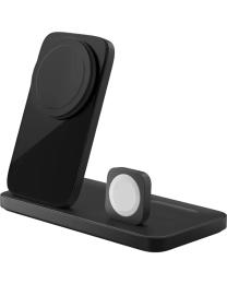 Бездротовий зарядний пристрій NOMAD Stand One Max Qi2 25W 3-in-1 Charger Carbide (NM014490858)