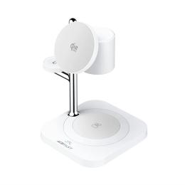 Бездротовий зарядний пристрій Acefast E39 desktop 4-in-1 wireless charging holder White (6974316286110)