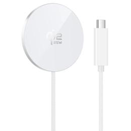 Бездротовий зарядний пристрій Hoco CW63 Pro Fast Qi2 magnetic 25W White
