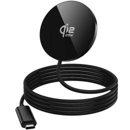 Бездротовий зарядний пристрій Hoco CW63 Pro Fast Qi2 magnetic 25W Black