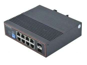Світч FoxGate S6008G-S2-I-AI POE v2 Black