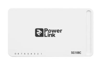 Світч 2E PowerLink 2E-SG108C