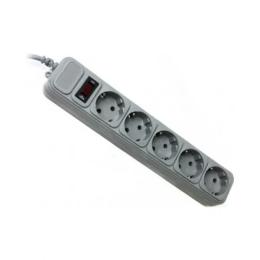 Мережевий фільтр Gembird SPG5-G-15G Dark Gray 220V, 4,5 м, 5 розеток