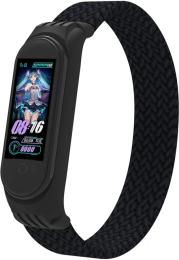 Ремінець для фітнес-браслету ArmorStandart Braided Solo Loop для Xiaomi Mi Band 4/5/6 Size M Black
