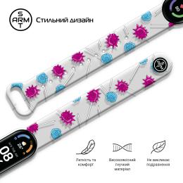 Ремінець для фітнес-браслету ArmorStandart RM для Xiaomi Mi Band 6/5 Candy Transparent (ARM59268)