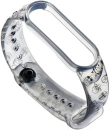 Ремінець для фітнес-браслету ArmorStandart This is the Way для Xiaomi Mi Band 6/5 Dark Lord icon Transparent (ARM59262)