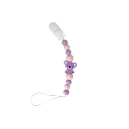 Ланцюжок для пустушки Коала MGZ-0521(Violet) силіконовий