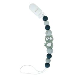 Силіконовий ланцюжок для пустушки Єнот MGZ-0522 довжина 24 см