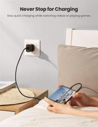 Адаптер живлення для телефона Ugreen CD122 Black (Qualcomm Quick charge 3.0 18W)