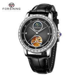 Наручний годинник Forsining 8257 Silver-Black (1059-0218)