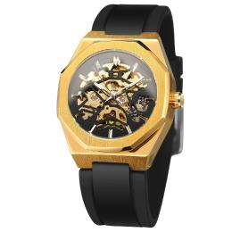 Наручний годинник Forsining 8289 Black-Gold (1059-0331)