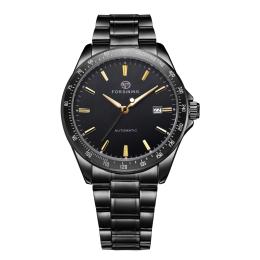 Наручний годинник Forsining 8294 Black-Gold Steel (1059-0337)
