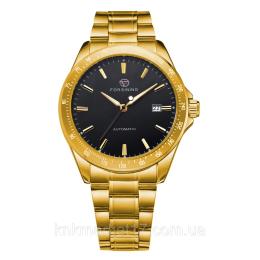 Наручний годинник Forsining 8294 Gold-Black Steel (1059-0339)
