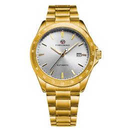 Наручний годинник Forsining 8294 Gold-White Steel (1059-0340)