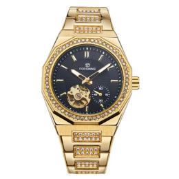 Наручний годинник Forsining 831 Gold-Black Steel (1059-0360)