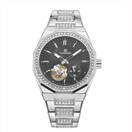 Наручний годинник Forsining 831 Silver-Black Steel (1059-0357)