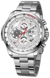 Наручний годинник Forsining 6909 Silver-White (1059-0172)