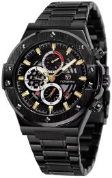 Наручний годинник Forsining 6914 Black Steel (1059-0326)