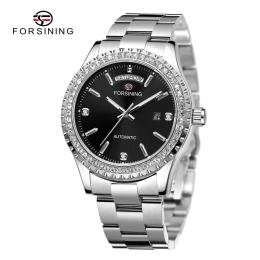 Наручний годинник Forsining 6919 Silver-Black (1059-0196)