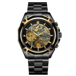 Наручний годинник Forsining 8130 Black-Gold-Black (1059-0014)