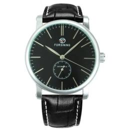 Наручний годинник Forsining 8214 Silver-Black (1059-0039)