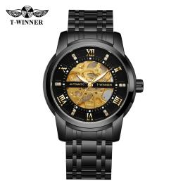 Наручний годинник Forsining 8241 All Black Steel (1059-0248)