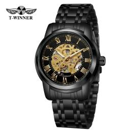Наручний годинник Forsining 8250 All Black Steel (1059-0250)
