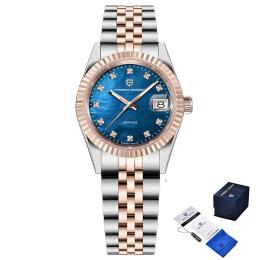 Наручний годинник Pagani Design PD-1794L Silver-Rose Gold-Blue (1138-0248)