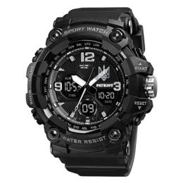 Наручний годинник Patriot 006BKUASI Тризуб срібло + Коробка. Black (1201-0287)