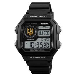 Наручний годинник Patriot 010BKUAGD Тризуб золото + Коробка. Black (1201-0255)