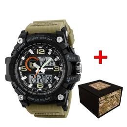 Наручний годинник Patriot 012BKKHTRO ТРО + Коробка. Black Khaki (1201-0179)