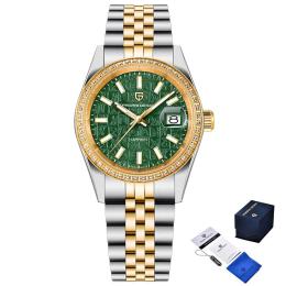 Наручний годинник Pagani Design PD-1794M Silver-Gold-Green (1138-0241)