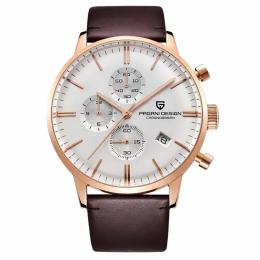 Наручний годинник Pagani Design PD-2720 Gold-White-Brown (1138-0173)