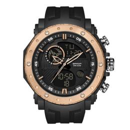 Наручний годинник Sanda 6012 Black-Rose Gold (1044-0149)