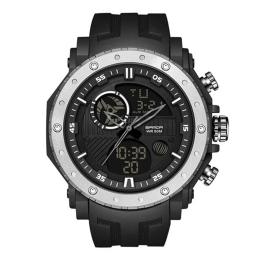Наручний годинник Sanda 6012 Black-Silver (1044-0145)