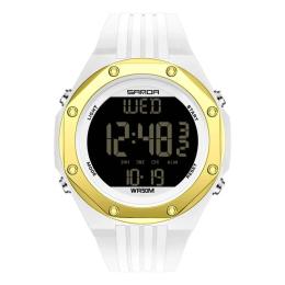 Наручний годинник Sanda 6093 White-Gold (1044-0142)