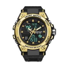 Наручний годинник Sanda 739 Black-Gold (1044-0009)