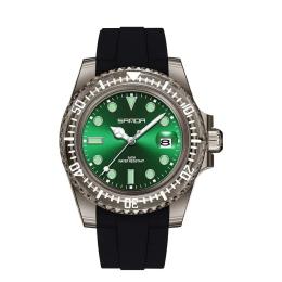 Наручний годинник Sanda 9007 Black-Green (1044-0103)
