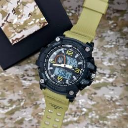 Наручний годинник Patriot 012BKKHUASI Тризуб срібло + Коробка Black Khaki (1201-0184)