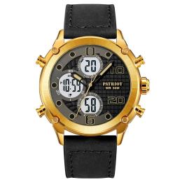 Наручний годинник Patriot 017LGDWT Leather Gold White (1201-0492)