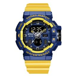 Наручний годинник Sanda 3129 Yellow Blue (1044-0132)