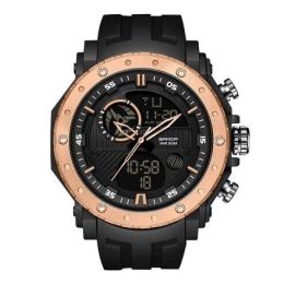 Наручний годинник Sanda 6012 Black-Cuprum (1044-0031)