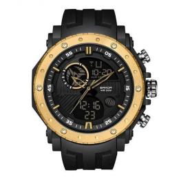 Наручний годинник Sanda 6012 Black-Gold (1044-0032)