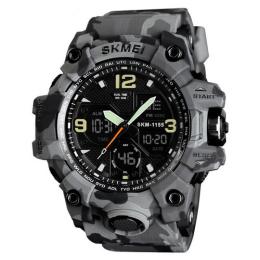 Наручний годинник Skmei 1155B Military Gray (1080-0446)