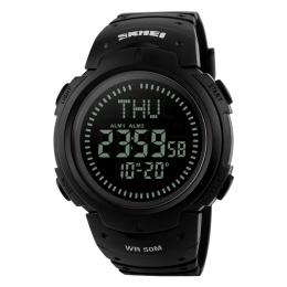 Наручний годинник Skmei 1231BK Smart Watch + Compass Black (1080-0819)