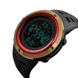 Наручний годинник Skmei 1251GDRD Black-Gold-Red (1080-1012)
