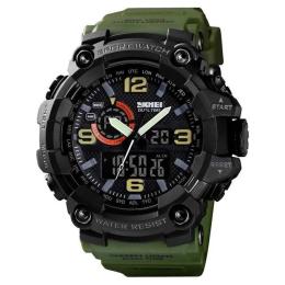 Наручний годинник Skmei 1520AG Wristband Military Black (1080-0804)