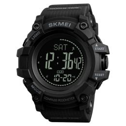 Наручний годинник Skmei 1356BK + Compass Black (1080-0838)